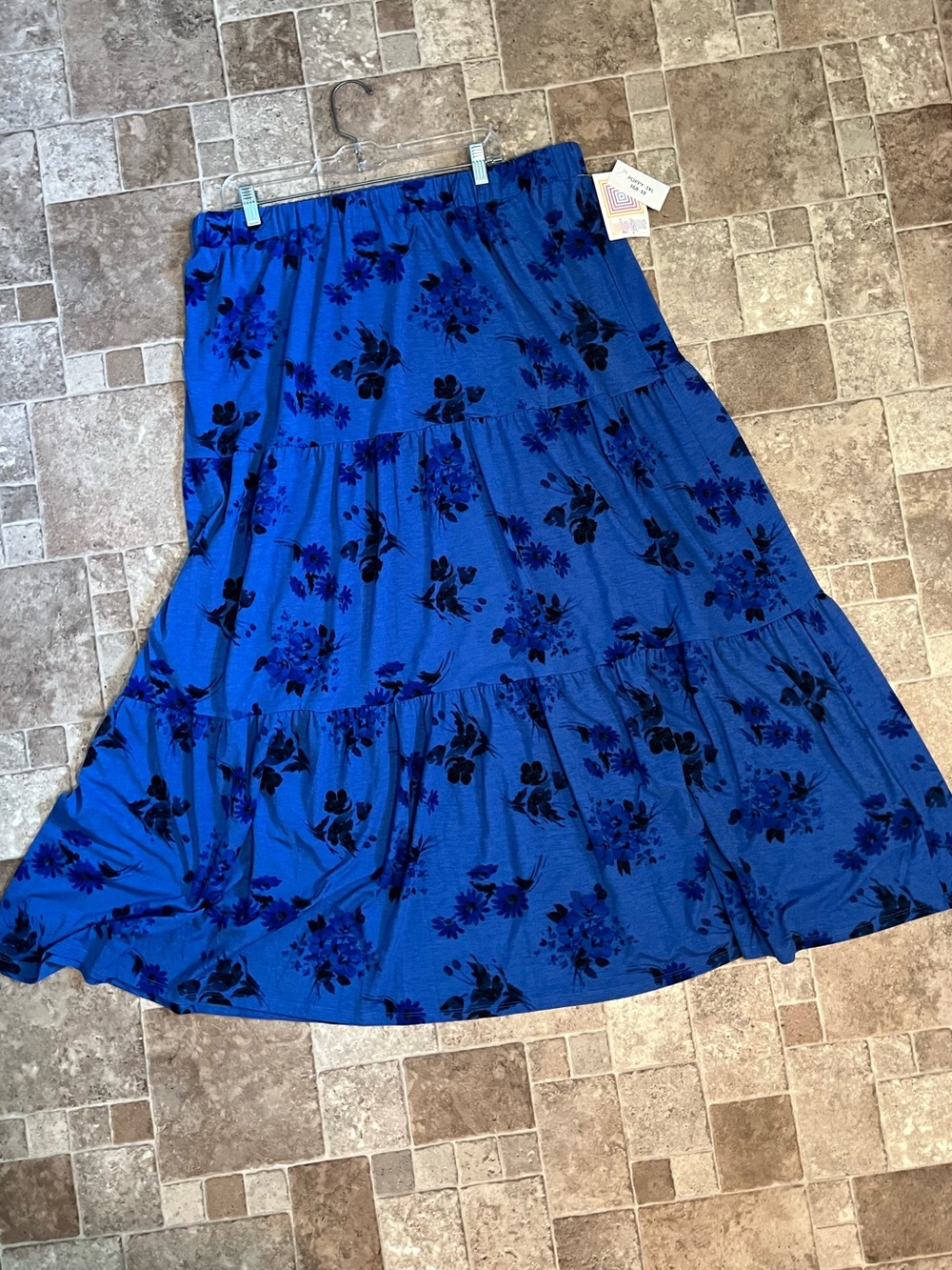 NWT 3X LuLaRoe Poppy Tiered Floral Maxi Skirt